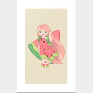 Wendy Watermelon - Fruity Friends Posters and Art